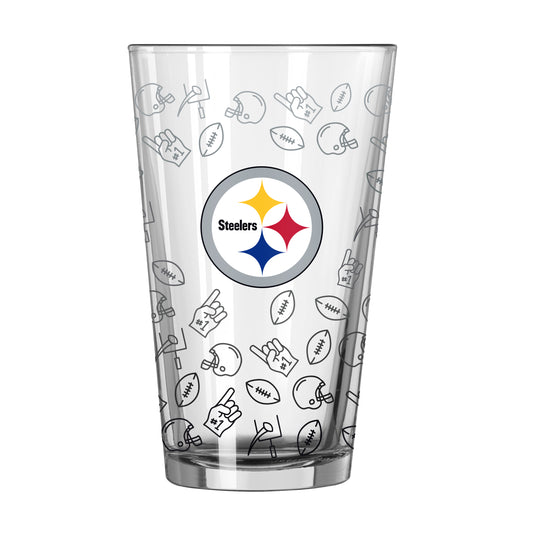 Pittsburgh Steelers 16oz Ombre Playmaker Pint Glass