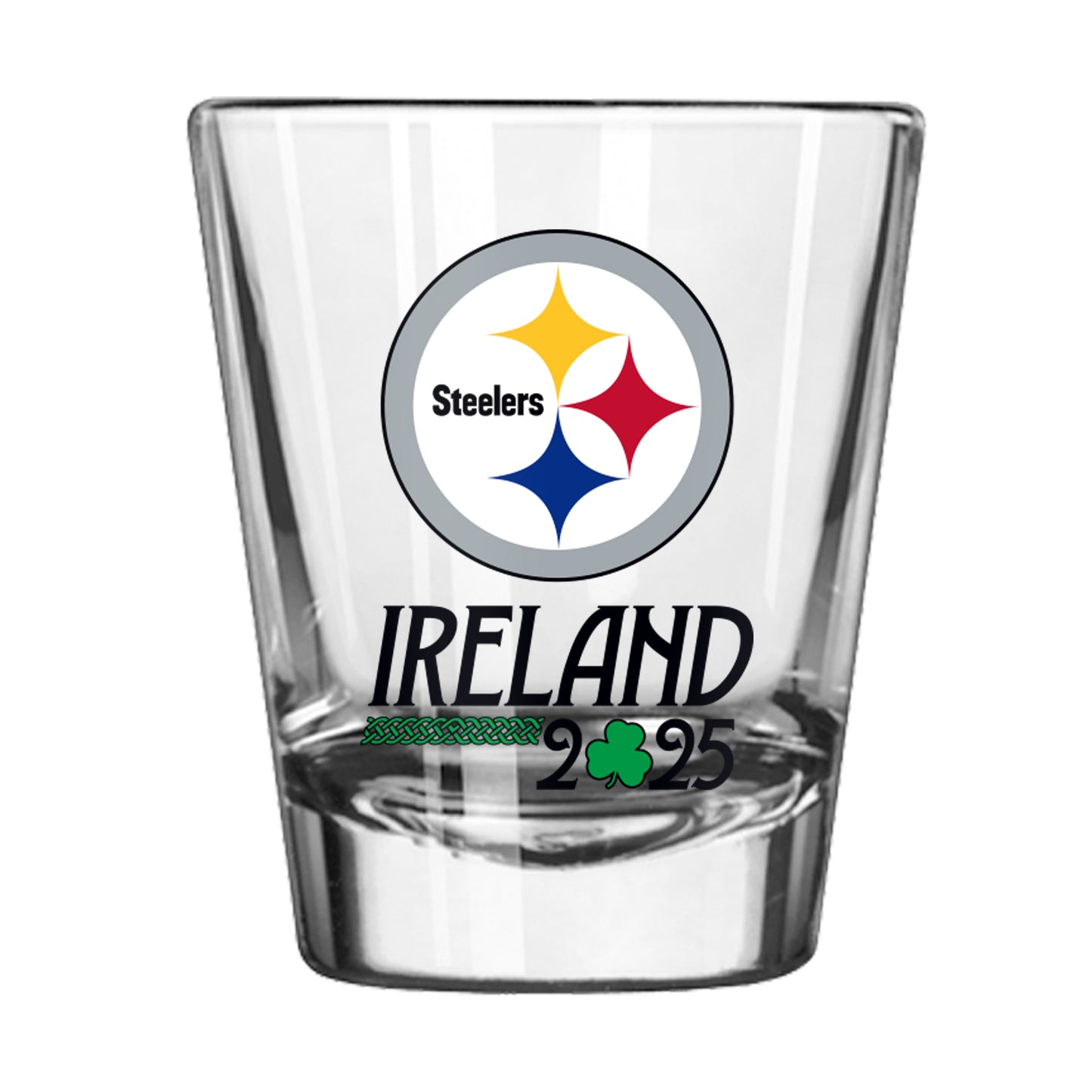 Pittsburgh Steelers Ireland 2025 2oz Shot Glass
