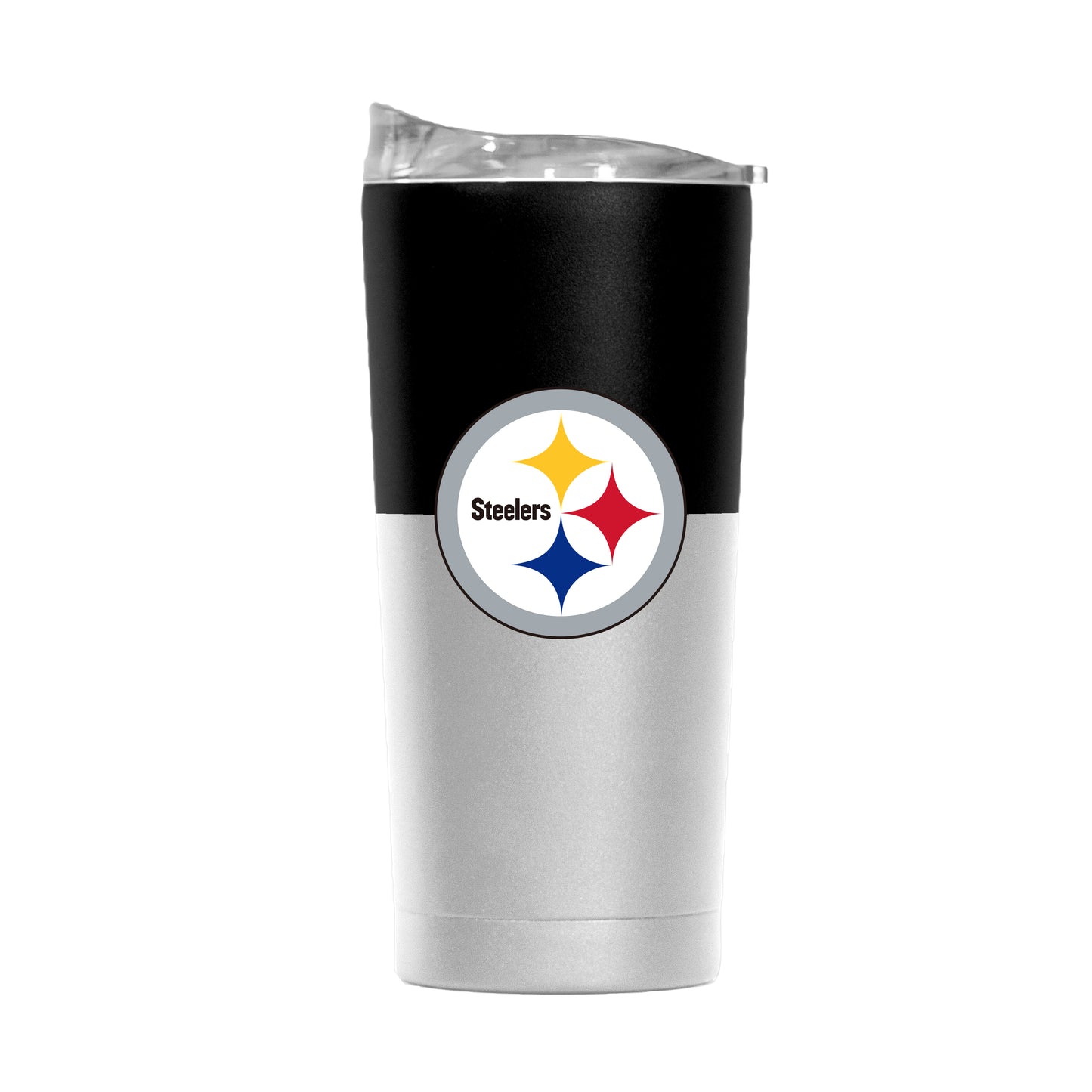 Pittsburgh Steelers 20oz Colorblock White Powder Coat Tumbler