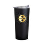 Pittsburgh Steelers Black 20oz Foil Powder Coat Tumbler