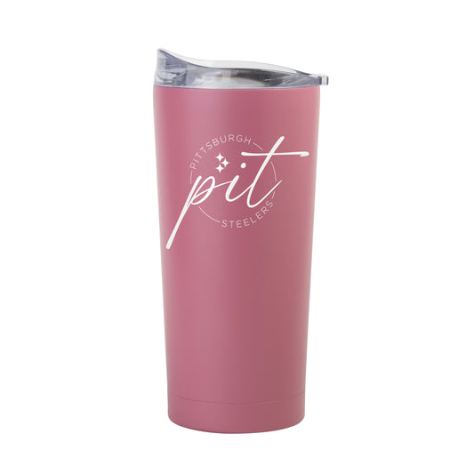 Pittsburgh Steelers 20oz Berry Exclusive Powder Coat Tumbler