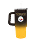 Pittsburgh Steelers 24oz 2 Tone Tumbler w/Handle