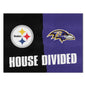 NFL House Divided Mat - Steelers / Ravens