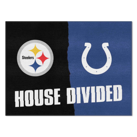NFL House Divided Mat - Steelers / Colts