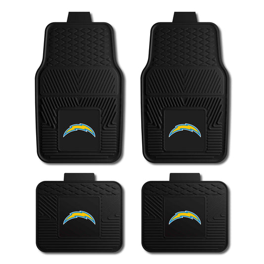 NFL - Los Angeles Chargers 4-pc Vinyl Car Mat Set