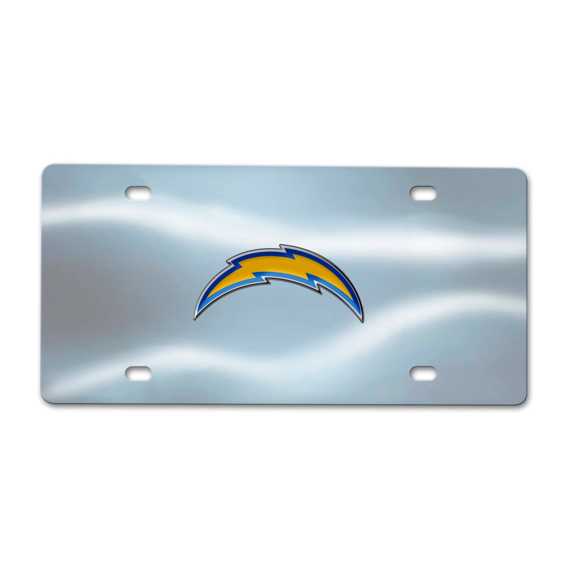 LA Chargers Diecast Chrome License Plate