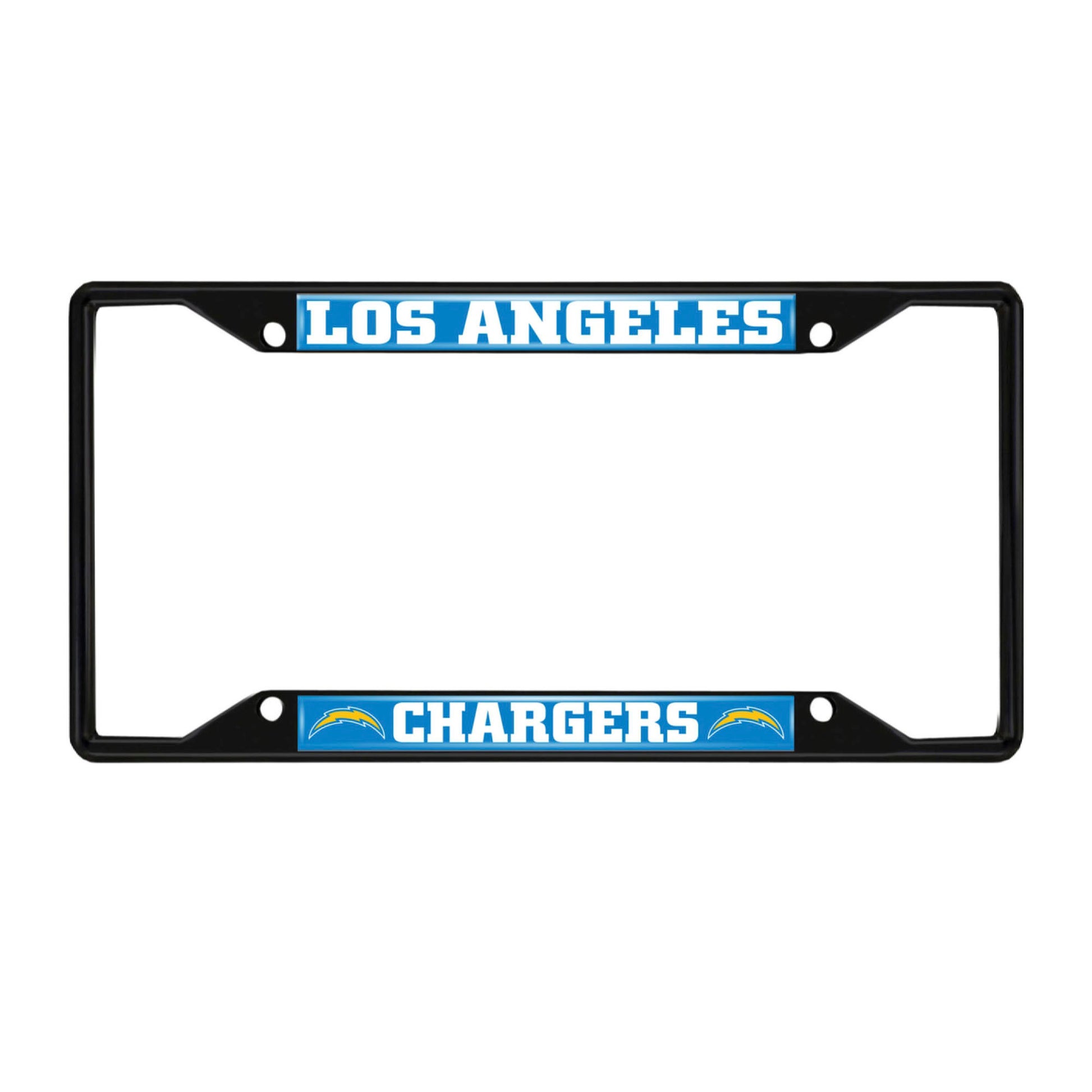 NFL - Los Angeles Chargers Black License Plate Frame