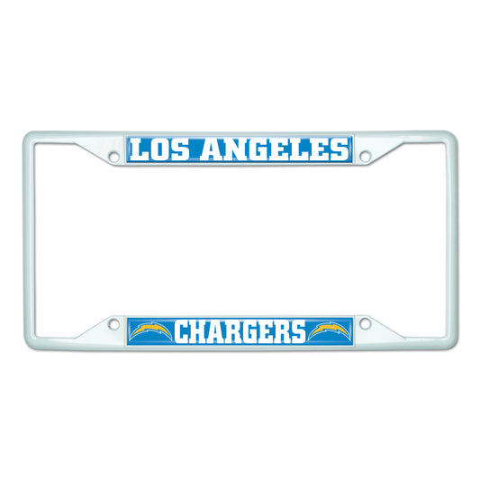 NFL - Los Angeles Chargers-White License Plate Frame