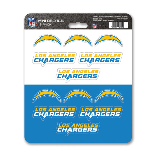 NFL - Los Angeles Chargers Mini Decal 12-pk