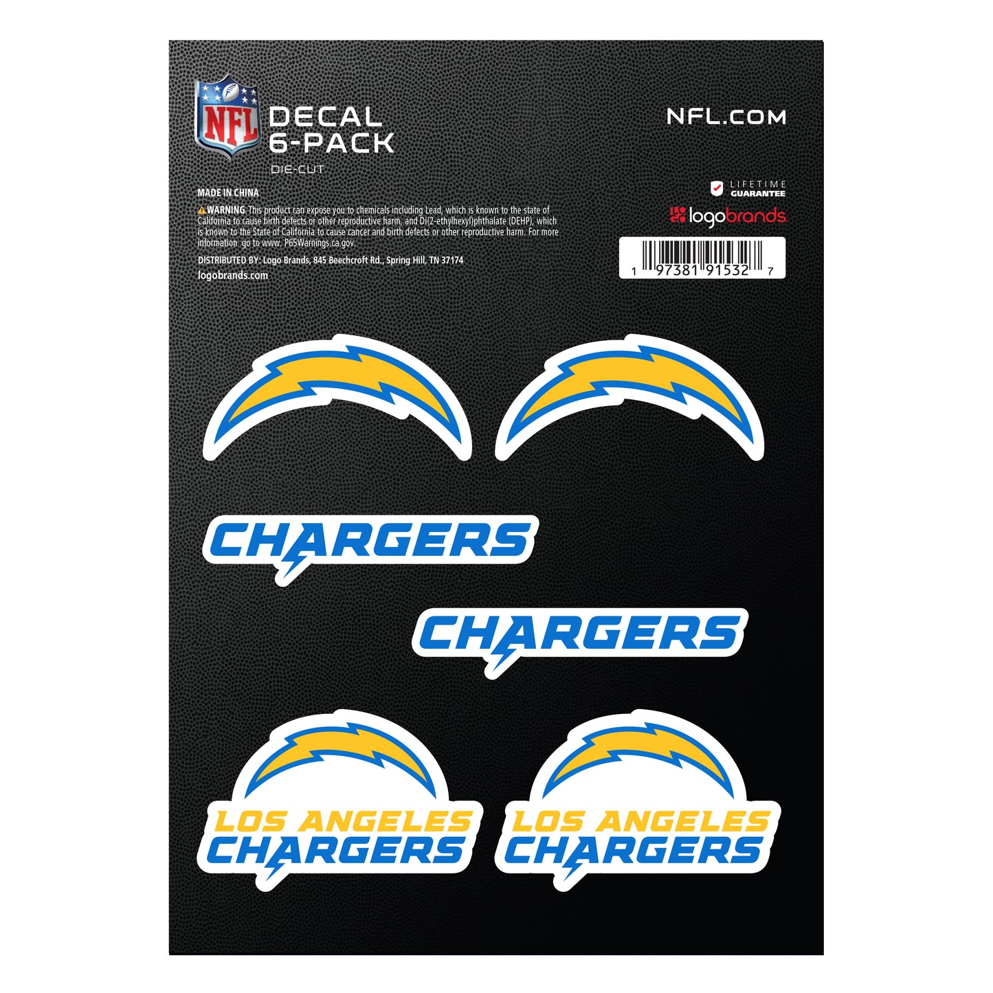 NFL - LA Chargers DECAL6