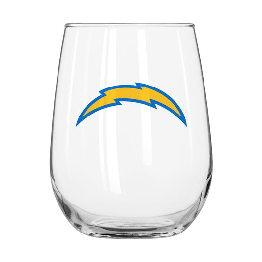 Los Angeles Chargers 16oz Satin Etch Curved Beverage Glass