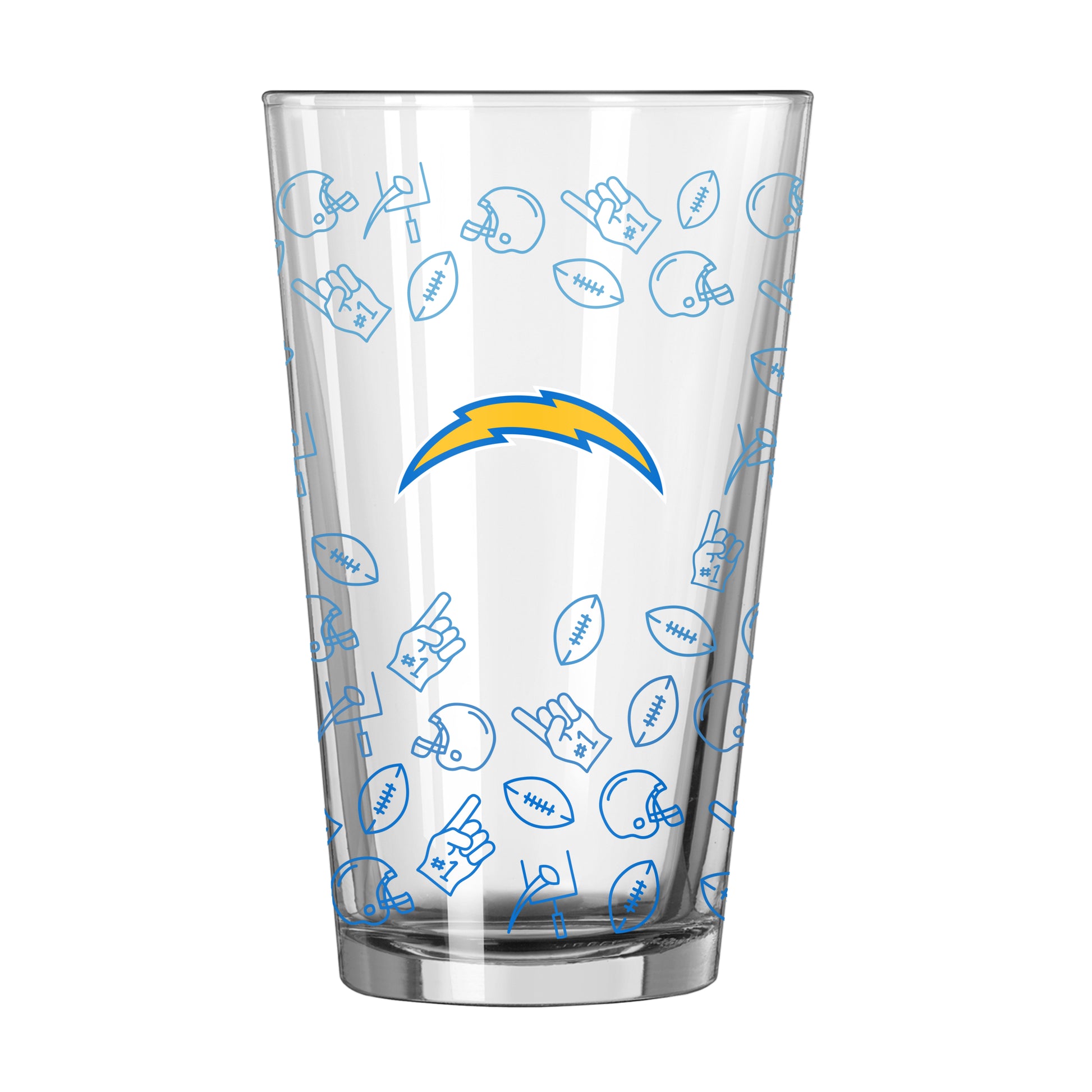 LA Chargers 16oz Ombre Playmaker Pint Glass