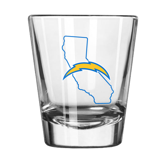 LA Chargers 2oz State Shot Glass
