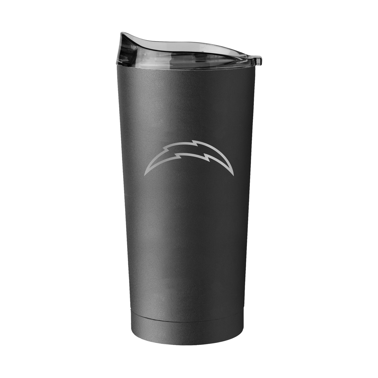 LA Chargers 20oz Etch Black Powder Coat Tumbler