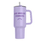 LA Chargers 40oz Tonal Lavender Powder Coat Tumbler