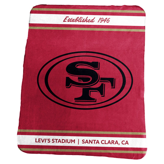 San Francisco 49ers Stadium Classic Fleece Throw