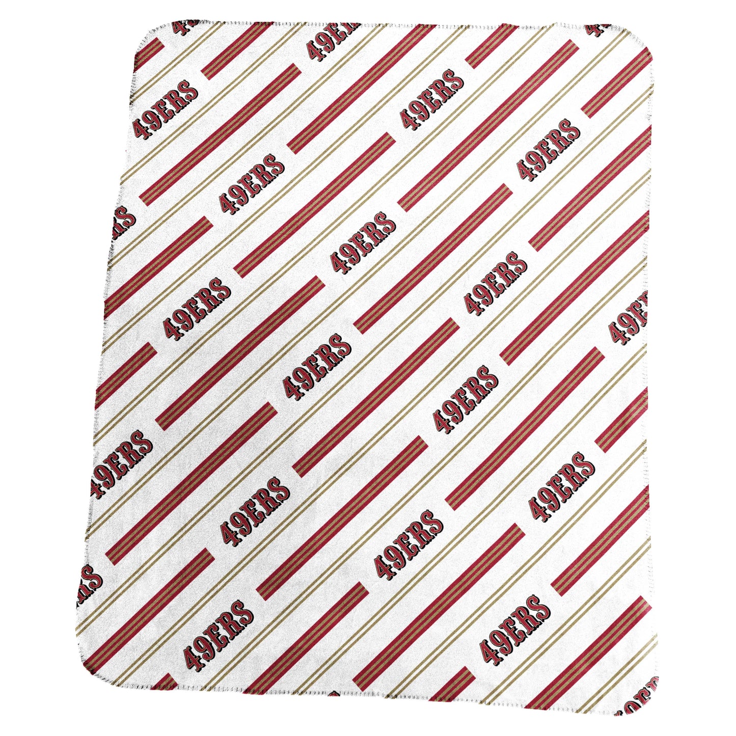 San Francisco 49ers Classic Vertical Stripe Fleece Throw