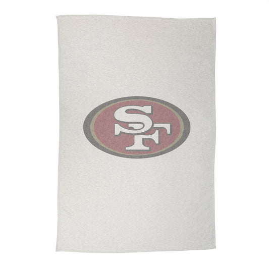 San Francisco 49ers Oversized Logo Sublimated Sweatshirt Blanket