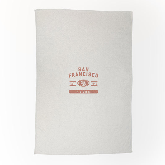 San Francisco 49ers Sublimated Sweatshirt Blanket