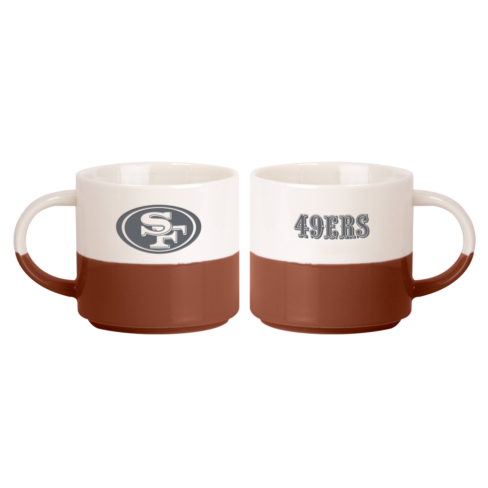 San Francisco 49ers 15oz Walmart Holiday Stackable Mug Set