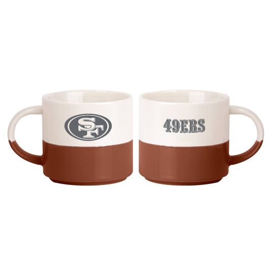 San Francisco 49ers 15oz Walmart Holiday Stackable Mug Set