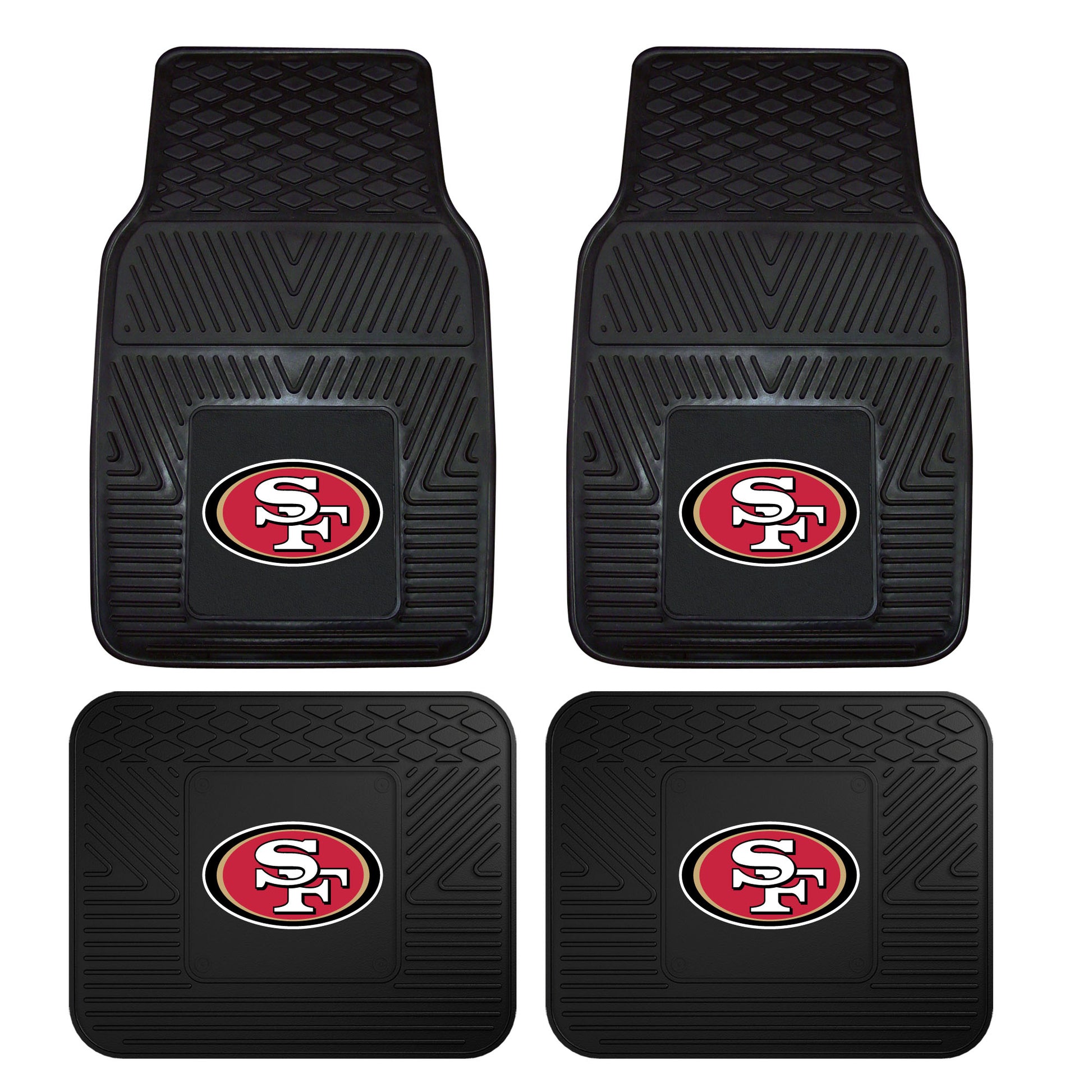 NFL - San Francisco 49ers 4-pc Vinyl Car Mat Set