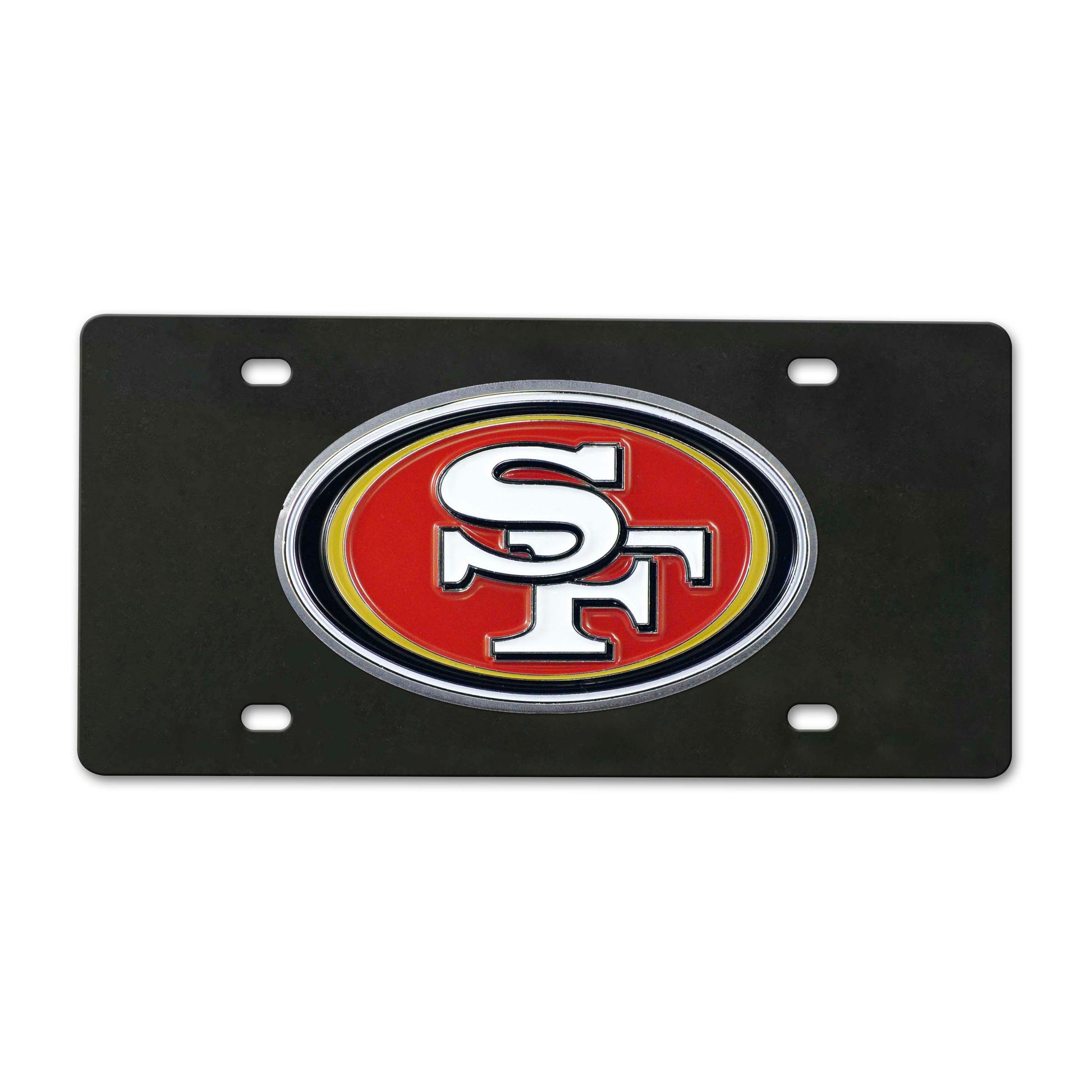 NFL - San Francisco 49ers Black Diecast License Plate