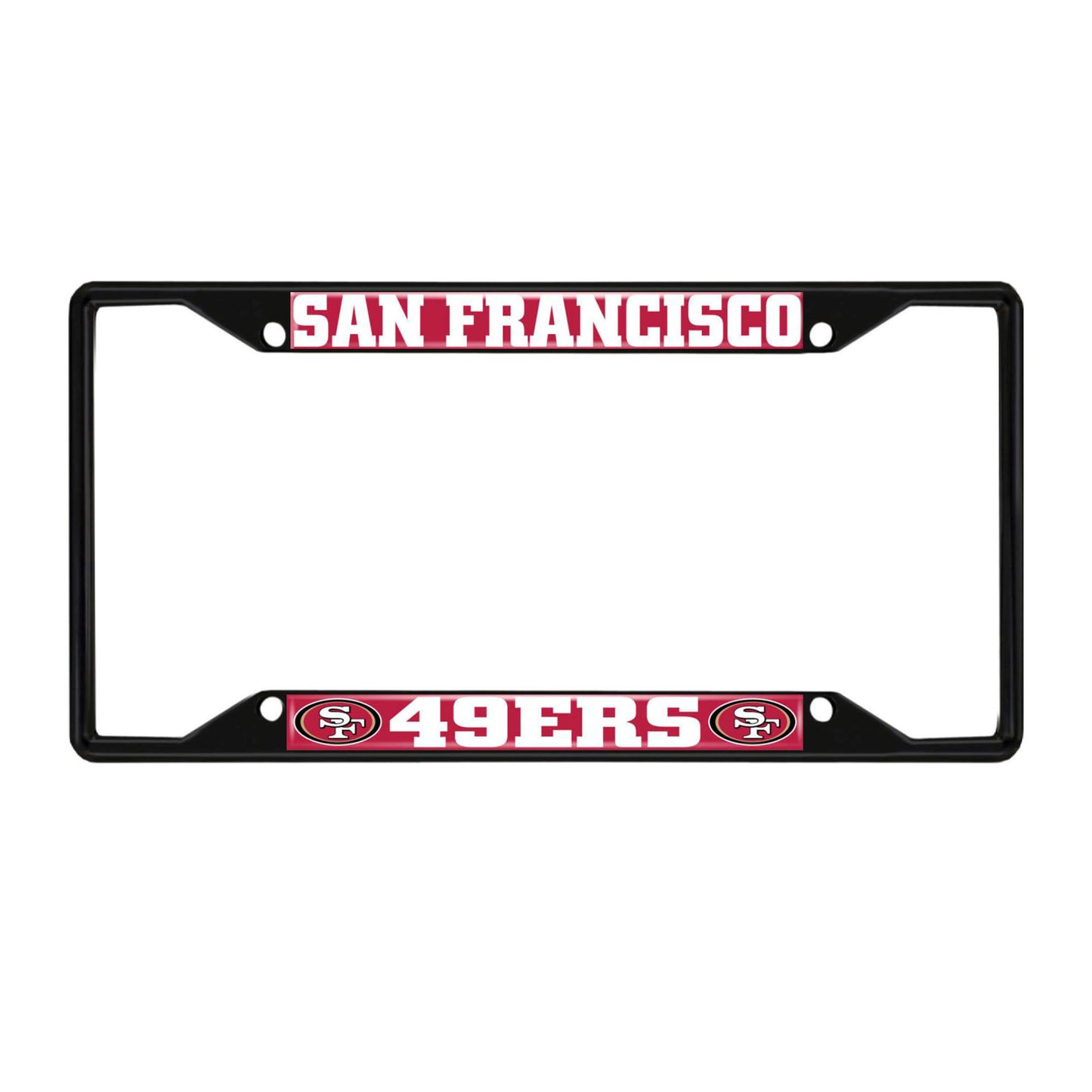 NFL - San Francisco 49ers Black License Plate Frame