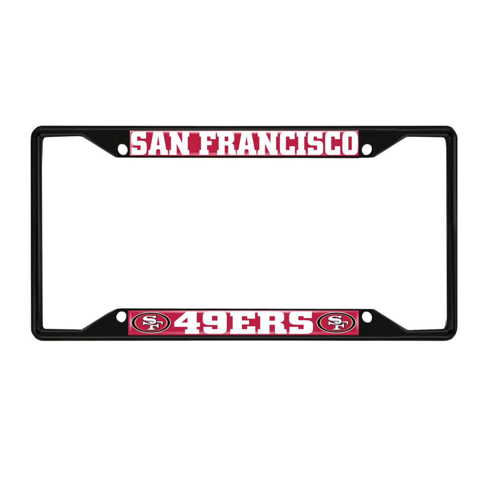 NFL - San Francisco 49ers Black License Plate Frame
