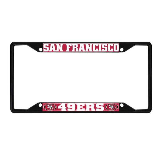 NFL - San Francisco 49ers Black License Plate Frame