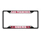 NFL - San Francisco 49ers Black License Plate Frame
