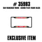 NFL - San Francisco 49ers Black License Plate Frame
