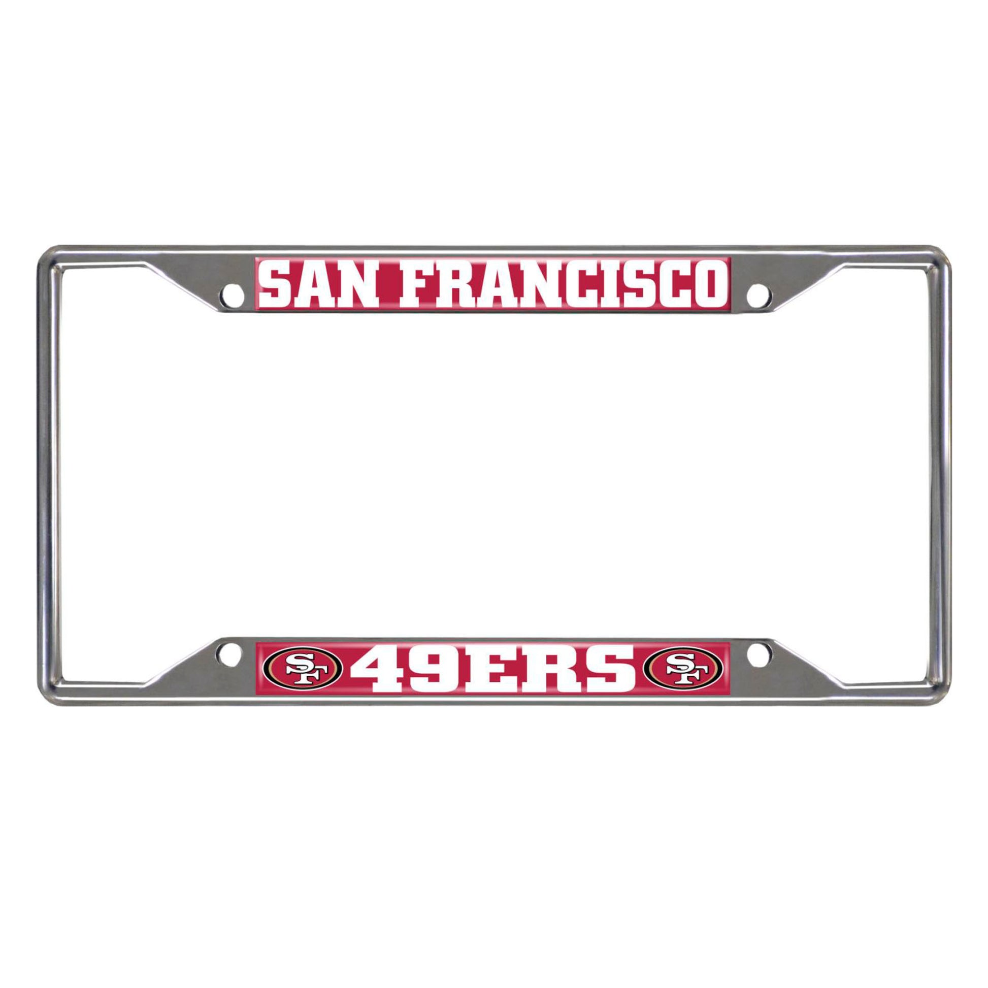 NFL - San Francisco 49ers Chrome License Plate Frame