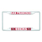 NFL - San Francisco 49ers-White License Plate Frame