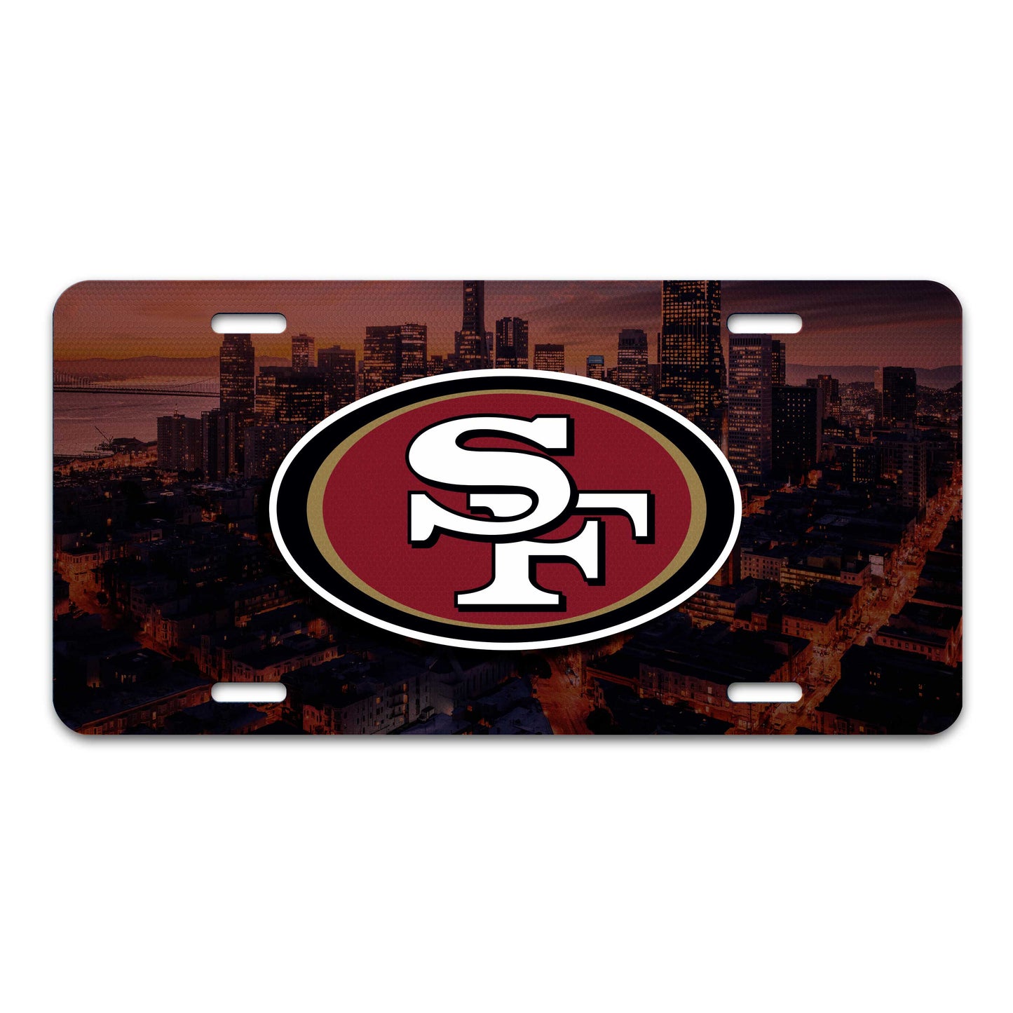 San Francisco 49ers Flat Metal License Plate