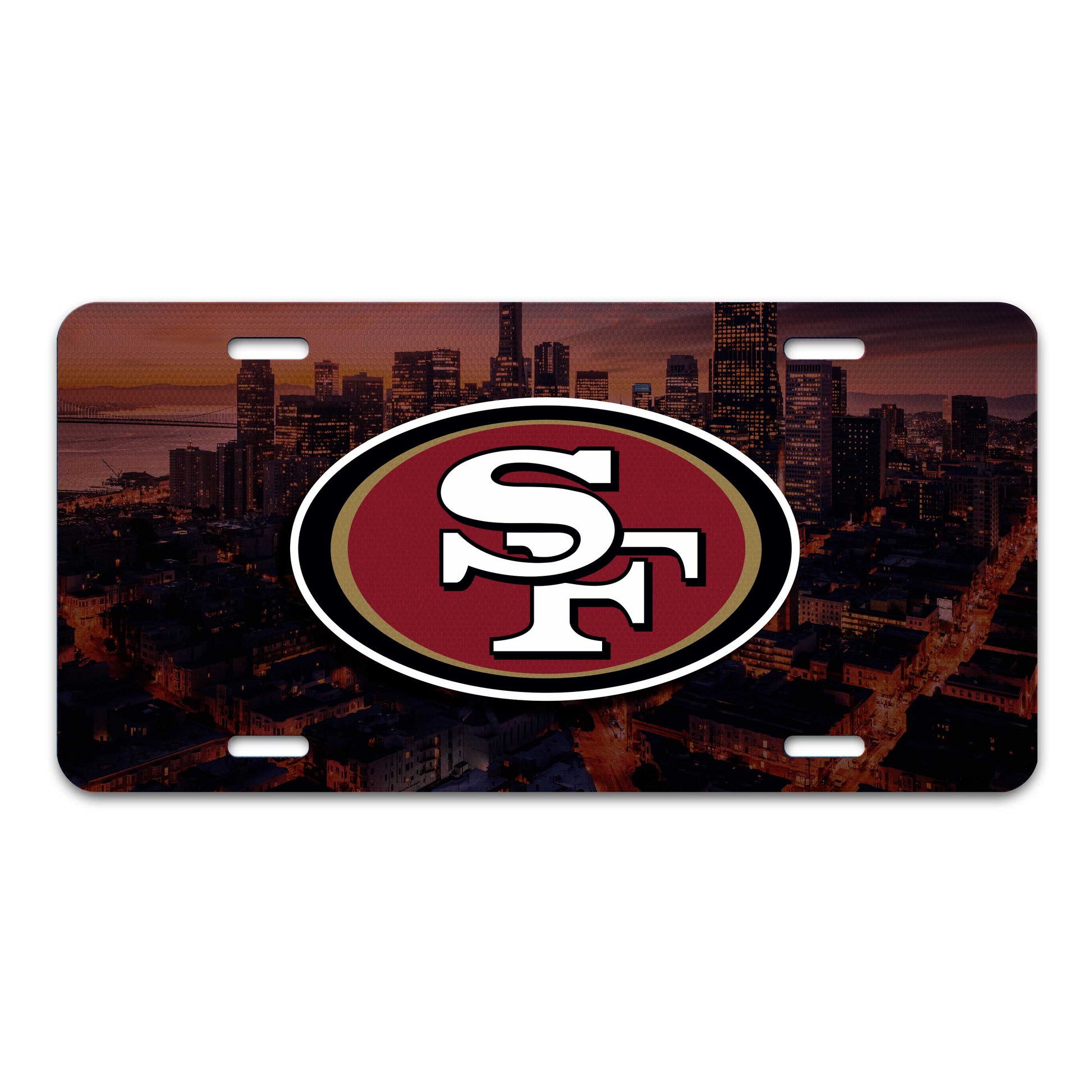 San Francisco 49ers Flat Metal License Plate