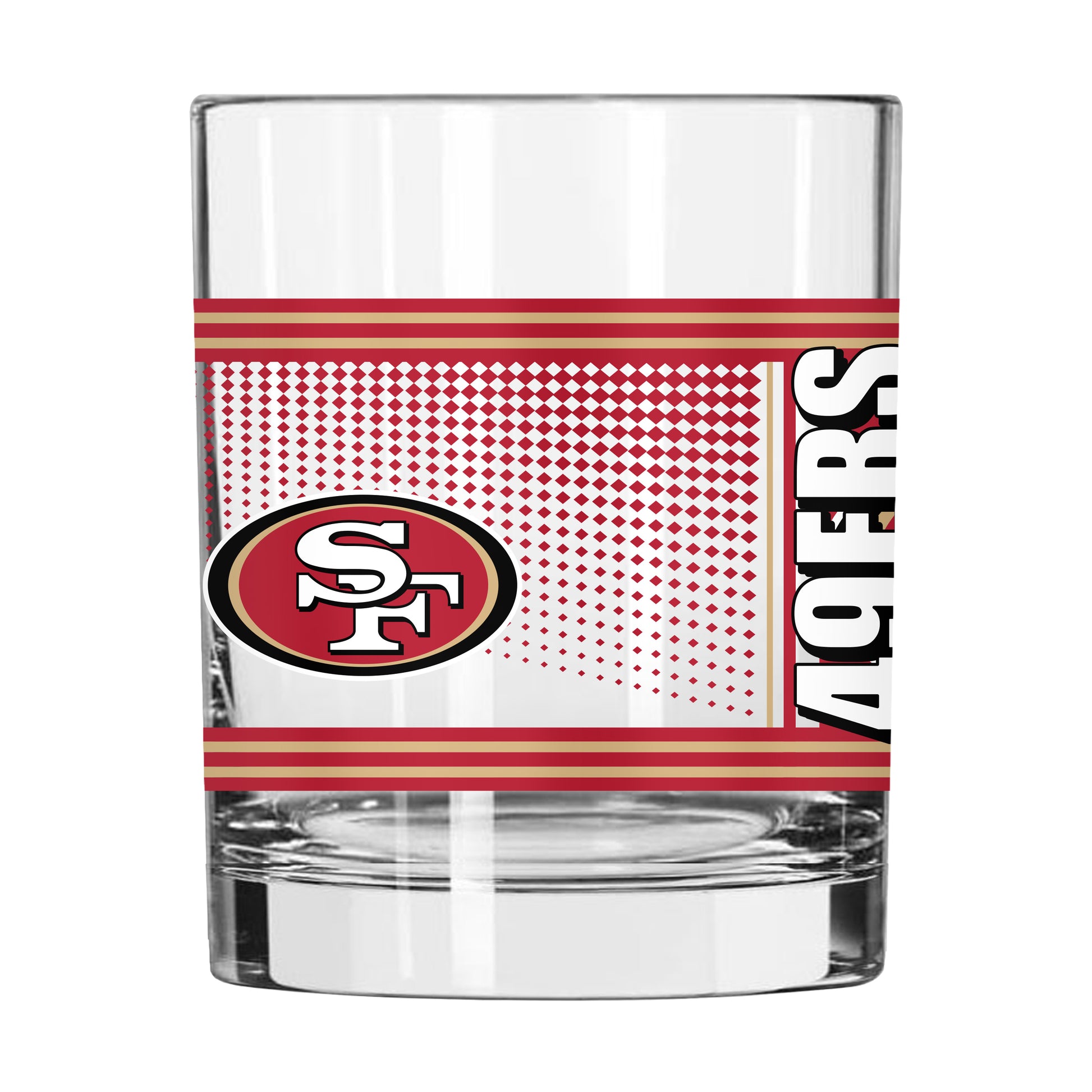 San Francisco 49ers 14oz Hero Rocks Glass