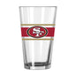 San Francisco 49ers 16oz Stripe Pint Glass