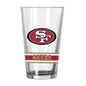 San Francisco 49ers 16oz Gameday Stripe Pint Glass