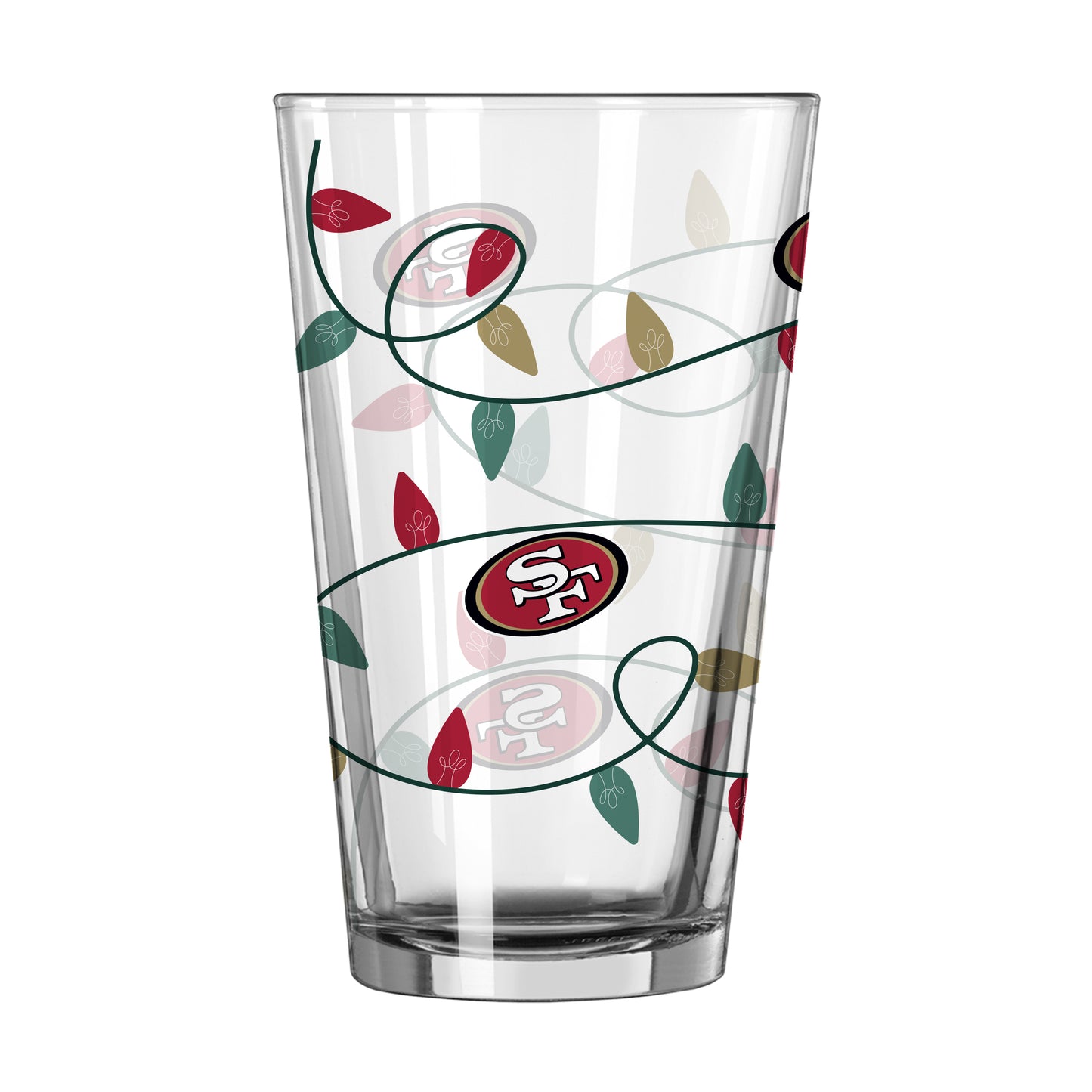 San Francisco 16oz Merry and Bright Pint Glass