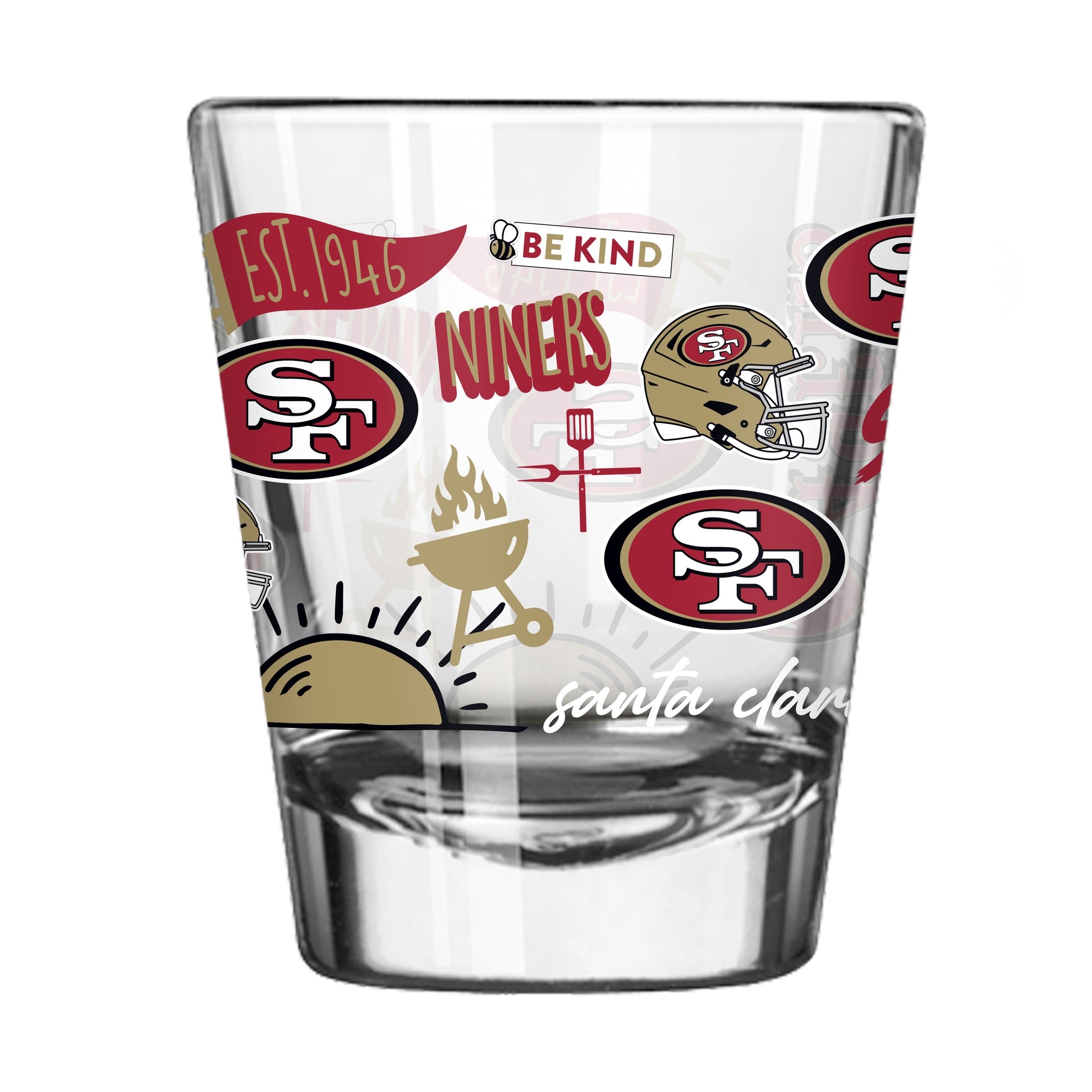San Francisco 49ers 2oz Native Shot Glass