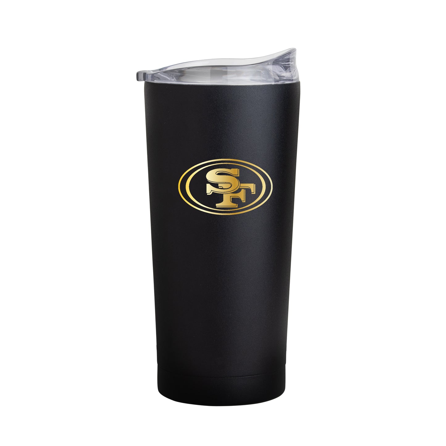 San Francisco 49ers Black 20oz Foil Powder Coat Tumbler