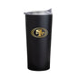 San Francisco 49ers Black 20oz Foil Powder Coat Tumbler