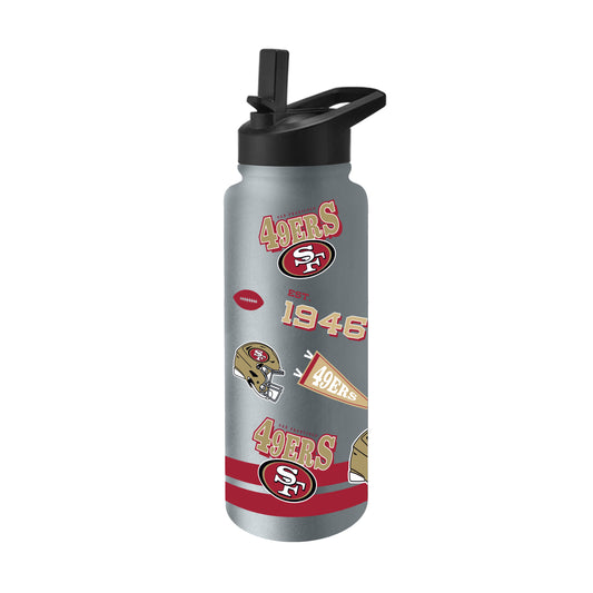 San Francisco 49ers 34oz Stone TJ Maxx Native Quencher Bottle
