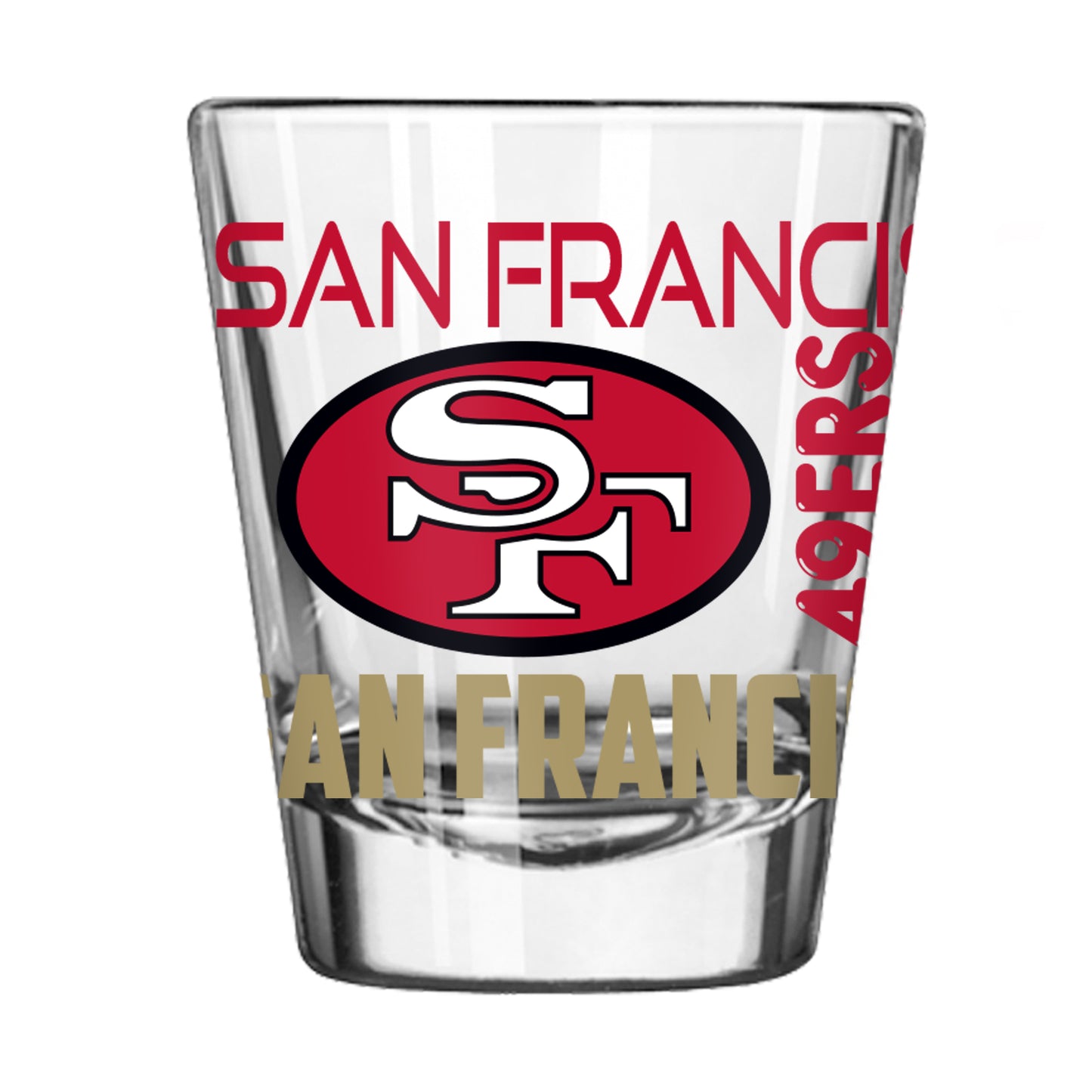 San Francisco 49ers Vintage 2oz Spirit Shot Glass