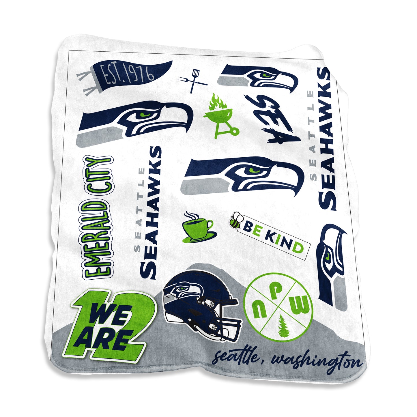 Seattle Seahawks Classic Native Fleece Throw