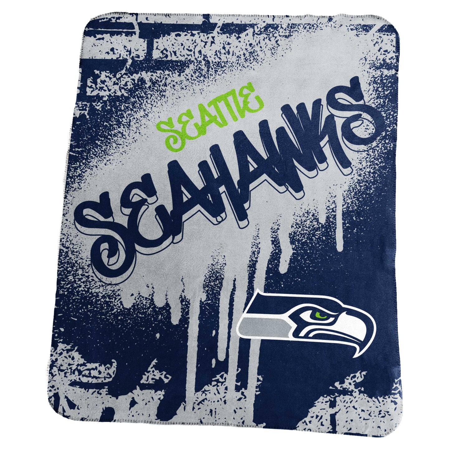 Seattle Seahawks Classic Graffiti Fleece Throw