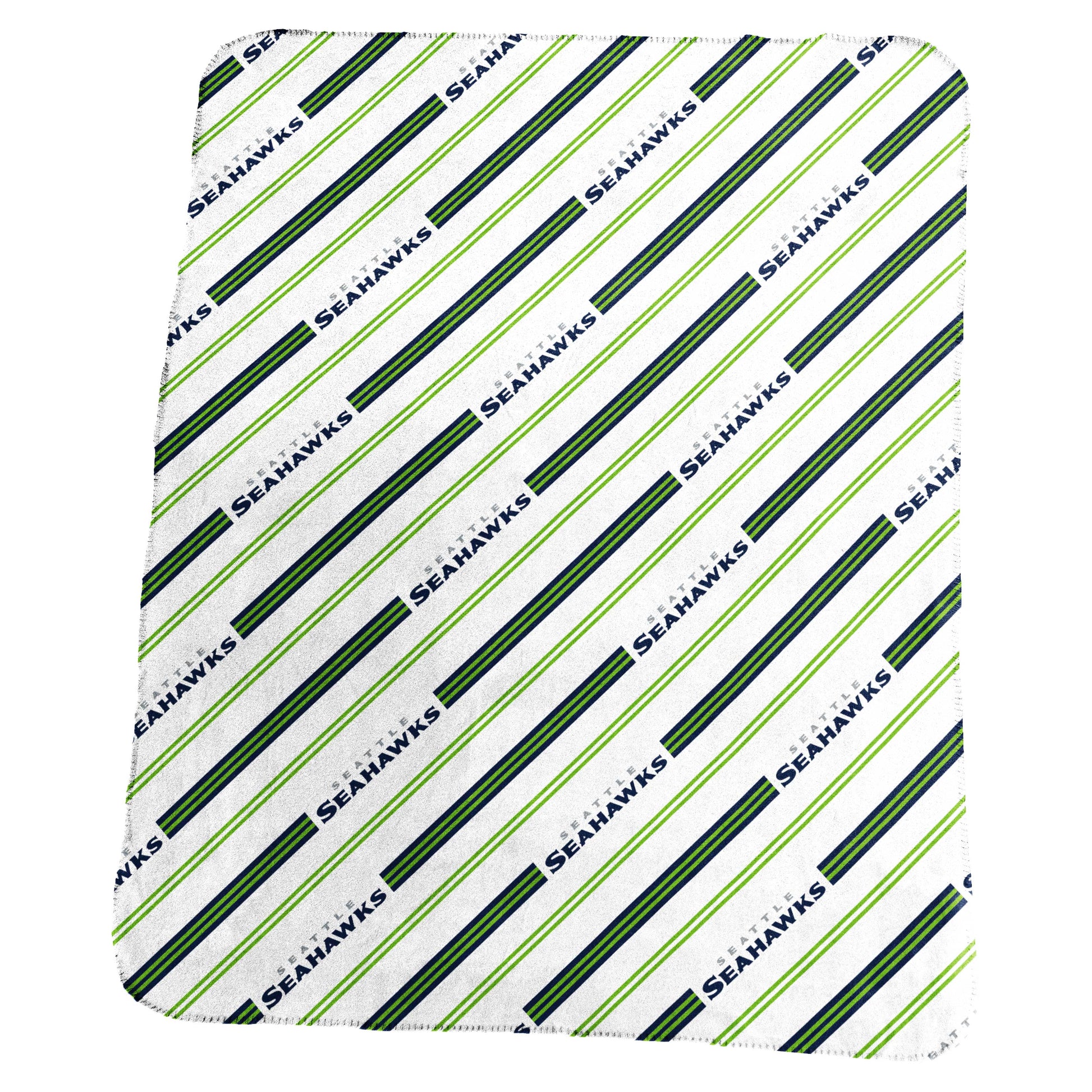 Seattle Seahawks Classic Vertical Stripe Fleece Throw