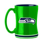 Seattle Seahawks 14oz Secondary Color Relief Mug