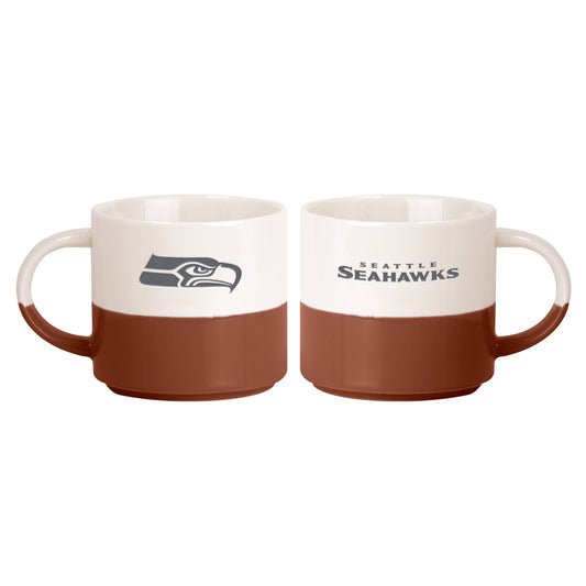 Seattle Seahawks 15oz Walmart Holiday Stackable Mug Set